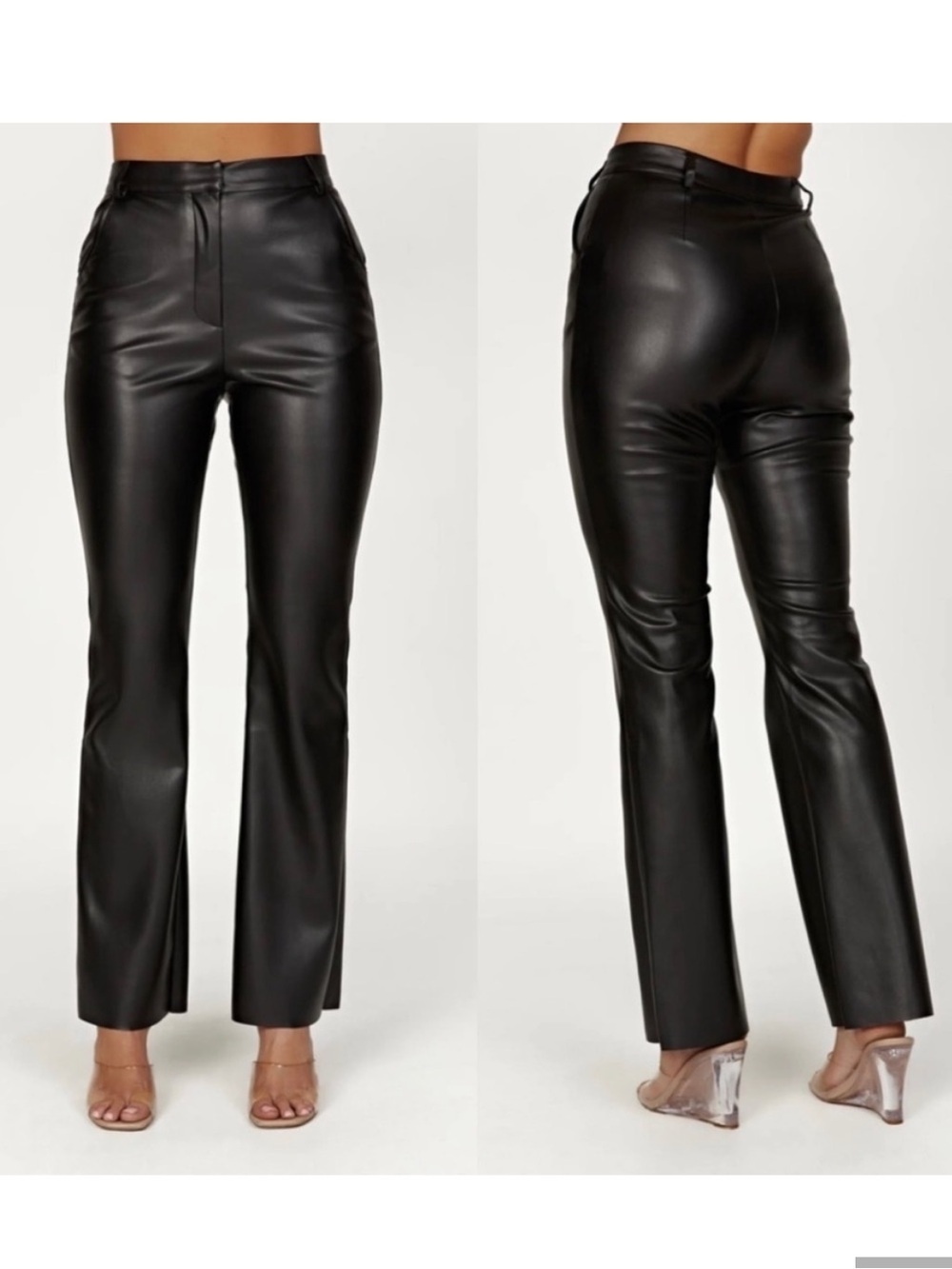 NWT Meshki Tyra Faux Leather Straight Leg Pants